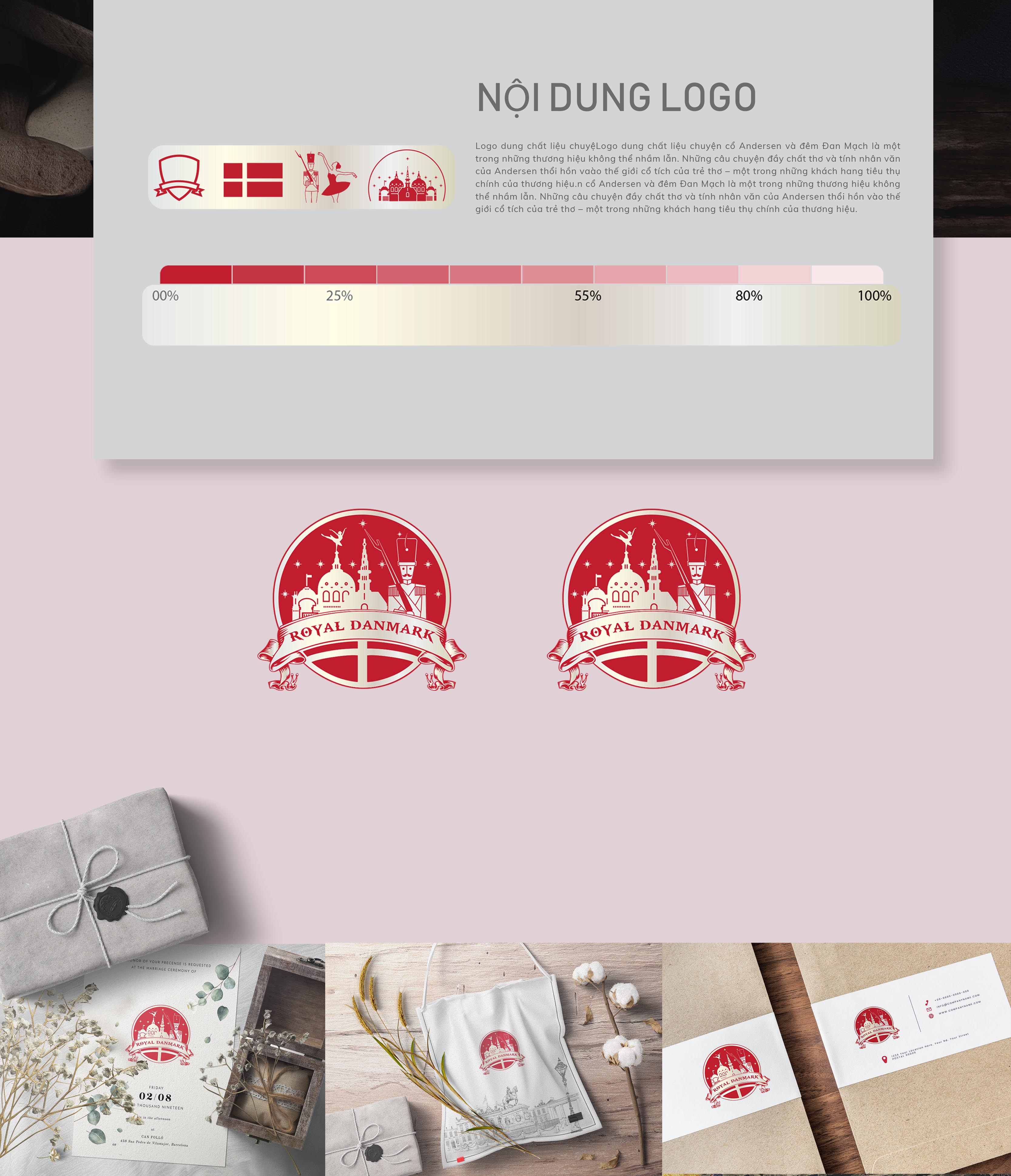 BHI - Thiết kế logo và bao bì sản phẩm thương hiệu Royal Danmark